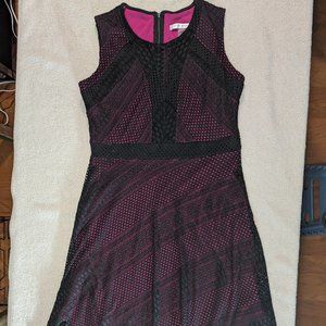 Dress - Peter Nygard brand. Size 12. Sleeveless. Pink and black long dress